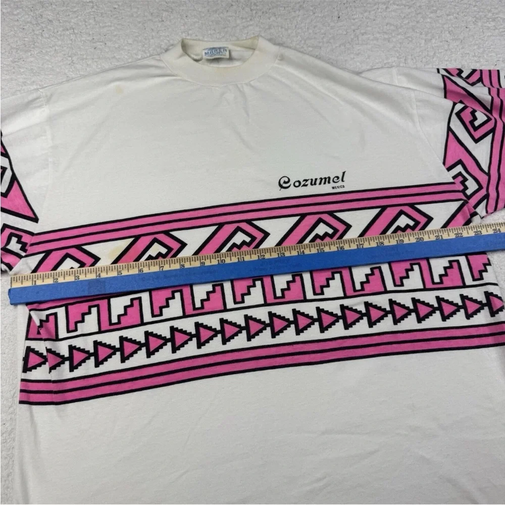 Vtg 80s Cancun Mexico Beach T-Shirt Single Stitch USA Made‎ Sz XL Vintage - Picture 8 of 9